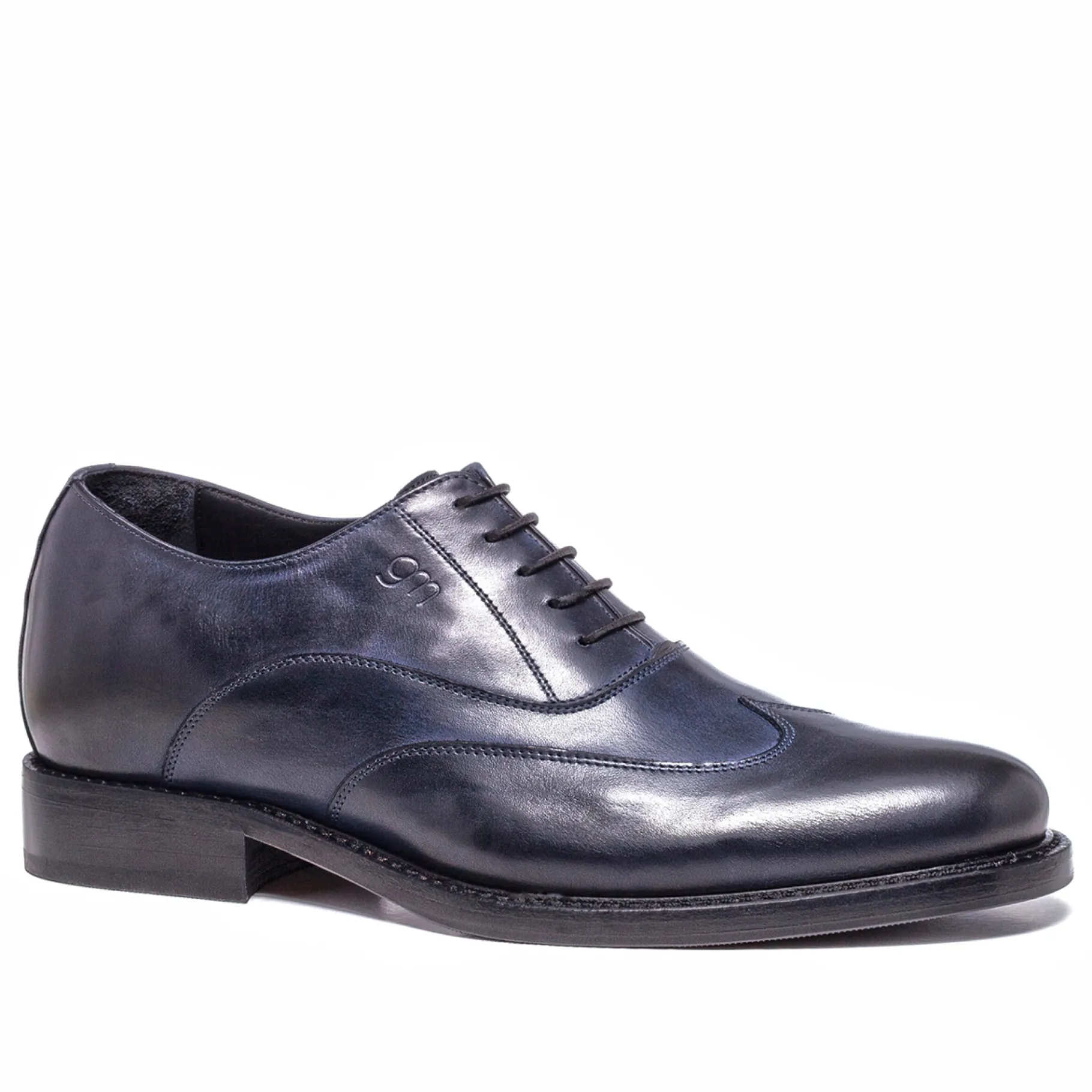 rouen__classiche_rialzate_1.webp Uomo GUIDOMAGGI Stringate>Rouen - Classiche rialzate da uomo in Pelle Pieno Fiore da 6 a 8 cm più alto