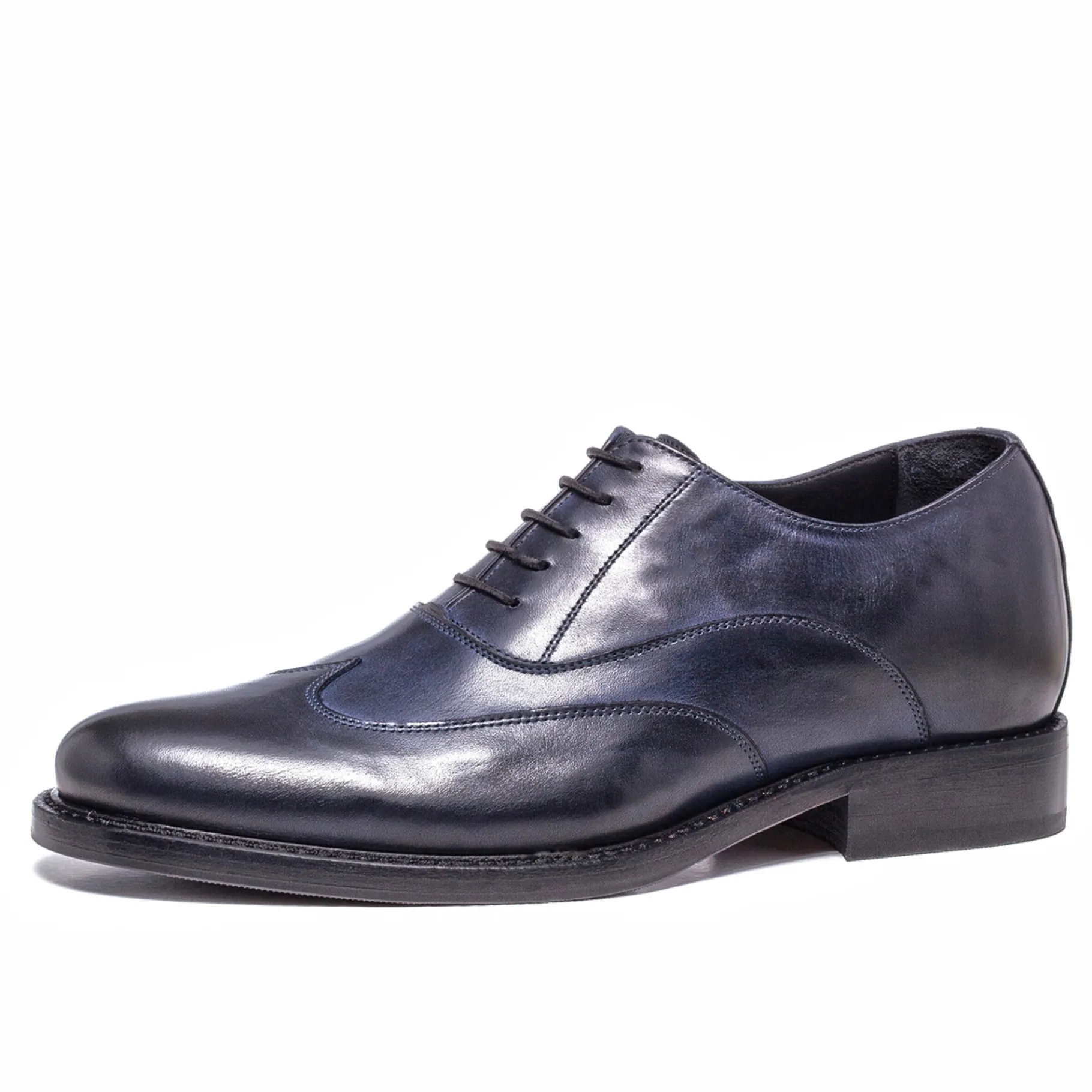 rouen__classiche_rialzate_2.webp Uomo GUIDOMAGGI Stringate>Rouen - Classiche rialzate da uomo in Pelle Pieno Fiore da 6 a 8 cm più alto