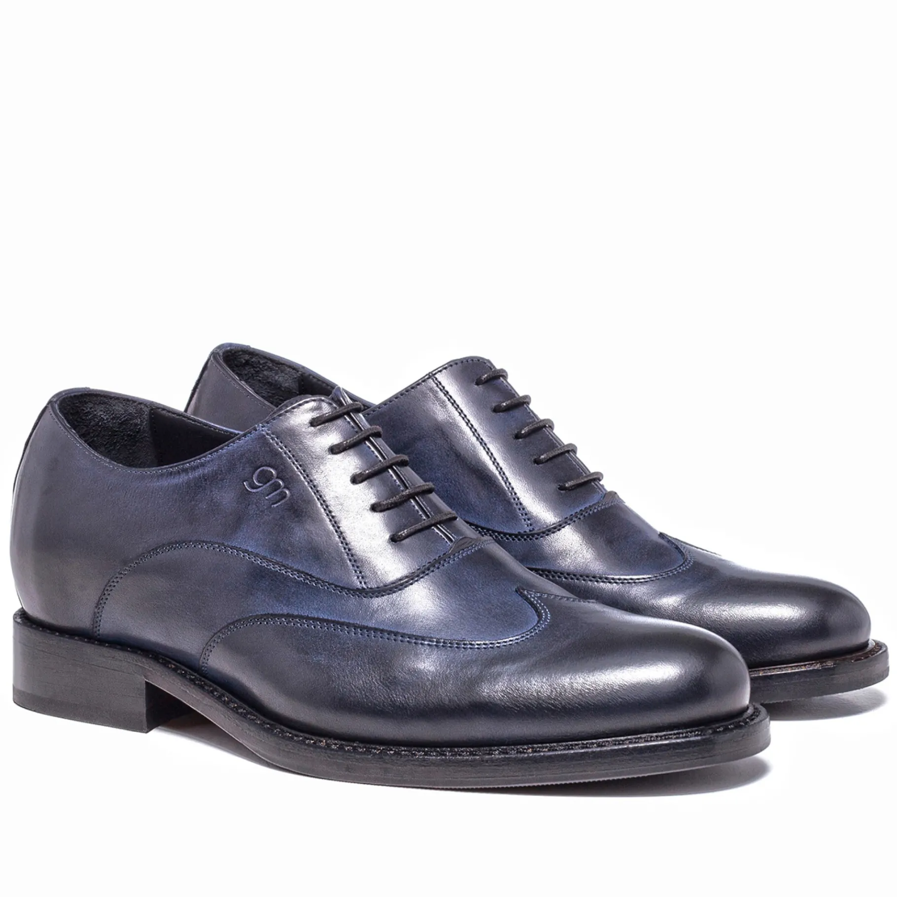 rouen__classiche_rialzate_4.webp Uomo GUIDOMAGGI Stringate>Rouen - Classiche rialzate da uomo in Pelle Pieno Fiore da 6 a 8 cm più alto