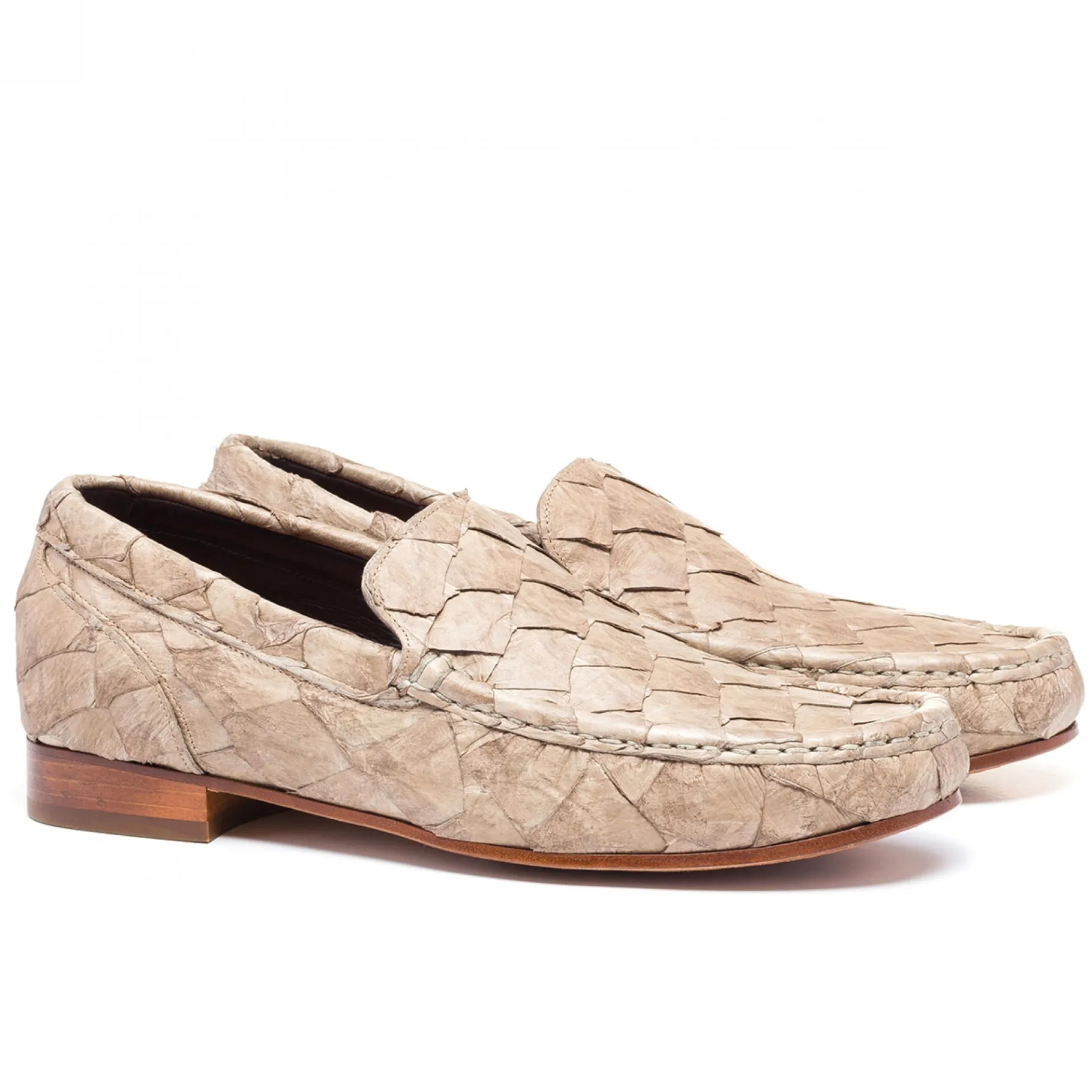 rua_garcia_dvila__mocassi_4.webp Uomo GUIDOMAGGI Scarpe In Pelle Esotica>Rua Garcia D'Ávila - Mocassini Esotiche che alzano la statura in Pelle Piracucu Esotico Fino a 6.5 cm più alto