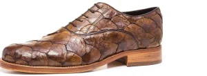 Uomo GUIDOMAGGI Scarpe In Pelle Esotica>Rua Oscar Freire - Classiche Esotiche scarpe con rialzo in Pelle Piracucu da 6 a 8 cm più alto