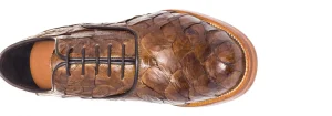 Uomo GUIDOMAGGI Scarpe In Pelle Esotica>Rua Oscar Freire - Classiche Esotiche scarpe con rialzo in Pelle Piracucu da 6 a 8 cm più alto