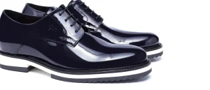 Uomo GUIDOMAGGI Stringate>Rue de Rivoli - Classiche scarpe rialzate in Pelle Vernice da 6 a 8 cm più alto
