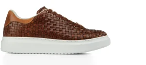 Uomo GUIDOMAGGI Sneakers>Rumson - Sneakers da uomo con rialzo interno in Pelle con motivo Intrecciato da 6 a 8 cm