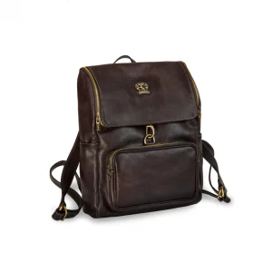 GUIDOMAGGI Pratesi Bags>Running Man - Zainetto  Pratesi in Pelle Light Brown Design