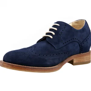 Uomo GUIDOMAGGI Stringate>Saint Tropez - Classiche scarpe uomo con tacco in Pelle Scamosciato fino a 8 cm più alto