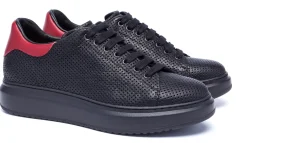 Uomo GUIDOMAGGI Sneakers>Salento - Sneakers con rialzo in Pelle Pieno Fiore da 6 a 8 cm più alto