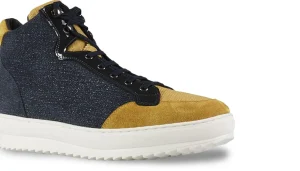 Uomo GUIDOMAGGI Sneakers>San Andrés - sneakers con rialzo in Mix Pelle/Tessuto Da 6 a 10 cm più alto