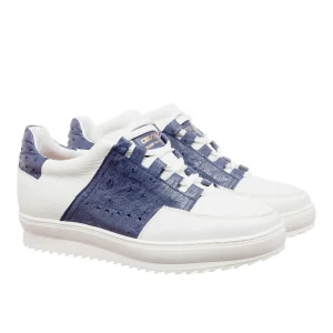 Uomo GUIDOMAGGI Scarpe In Pelle Esotica | Sneakers>Santorini - Sneakers Esotiche casual con rialzo interno in Mix Pelle da 6 a 8 cm più alto