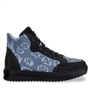 Uomo GUIDOMAGGI Sneakers>Savannah -  sneakers rialzanti in Mix Pelle/Tessuto Da 6 a 10 cm più alto