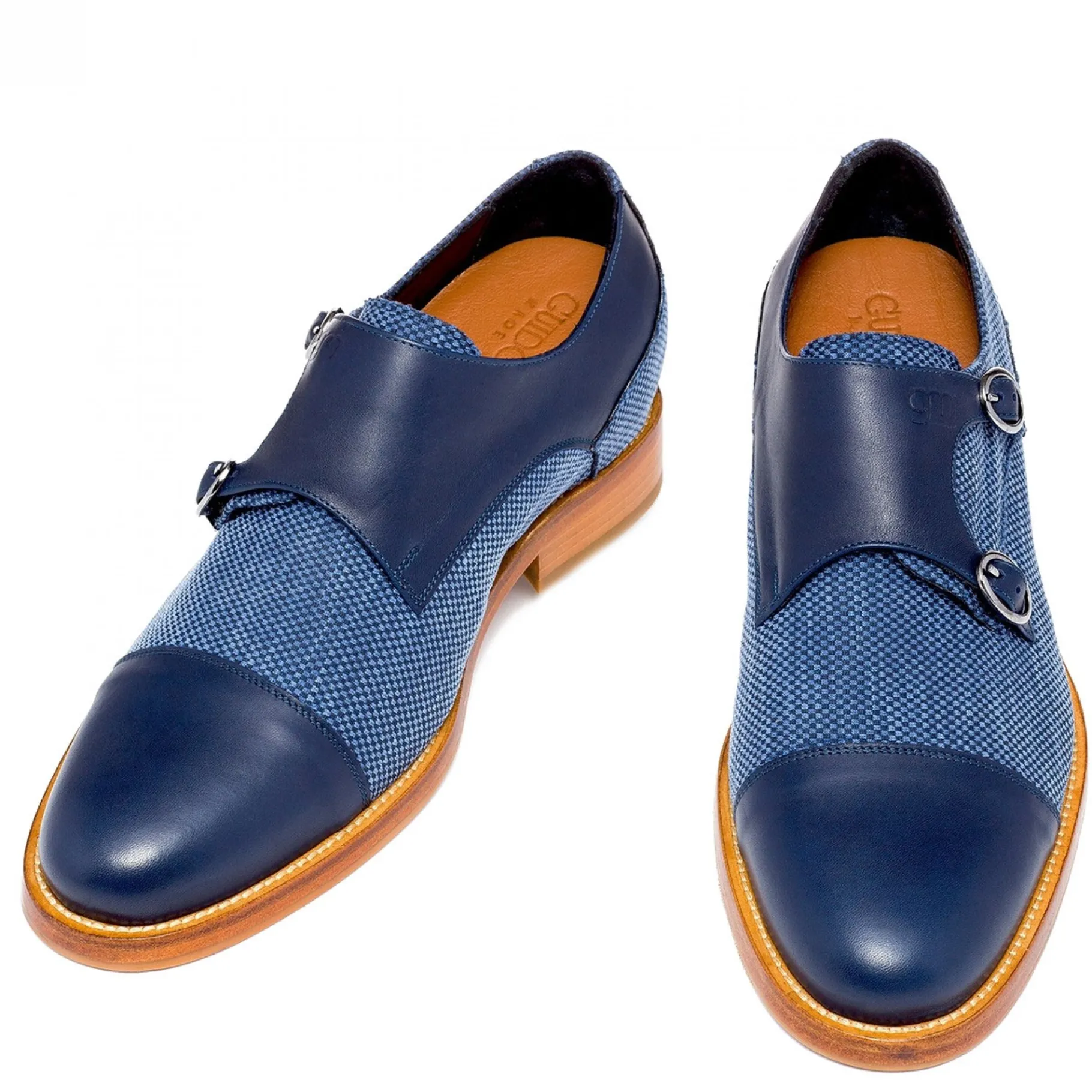 savile_row__classiche_sca_0.webp Uomo GUIDOMAGGI Fibbie>Savile Row - Classiche scarpe rialzo uomo in Mix Pelle/Tessuto da 6 a 8 cm più alto