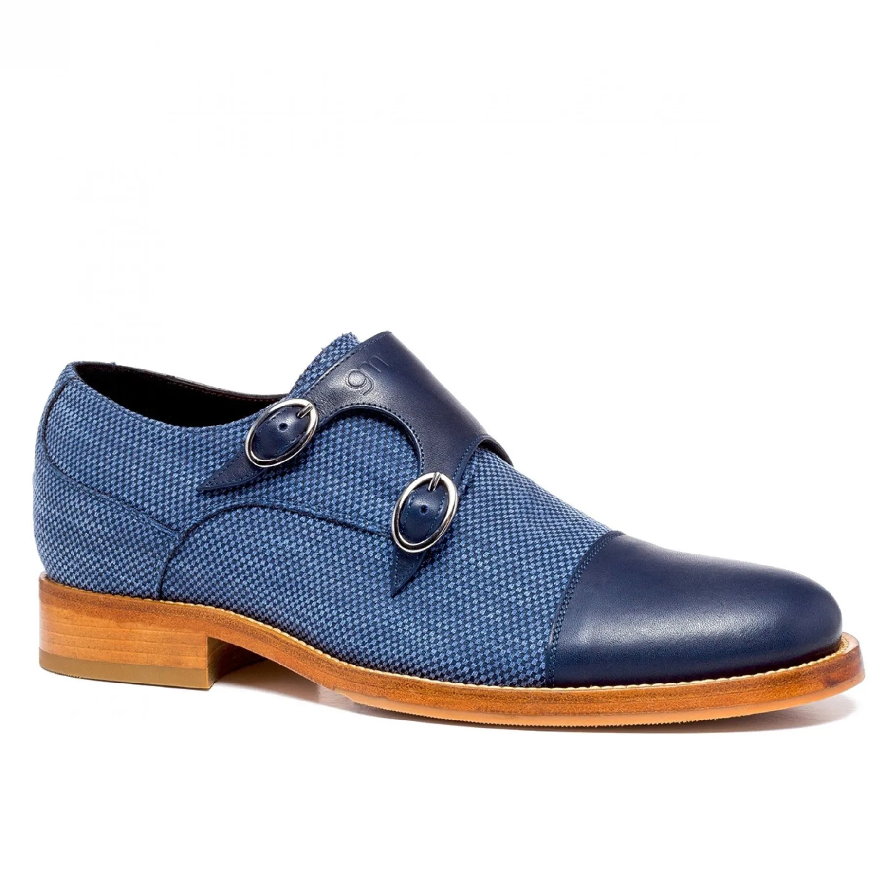 savile_row__classiche_sca_1.webp Uomo GUIDOMAGGI Fibbie>Savile Row - Classiche scarpe rialzo uomo in Mix Pelle/Tessuto da 6 a 8 cm più alto