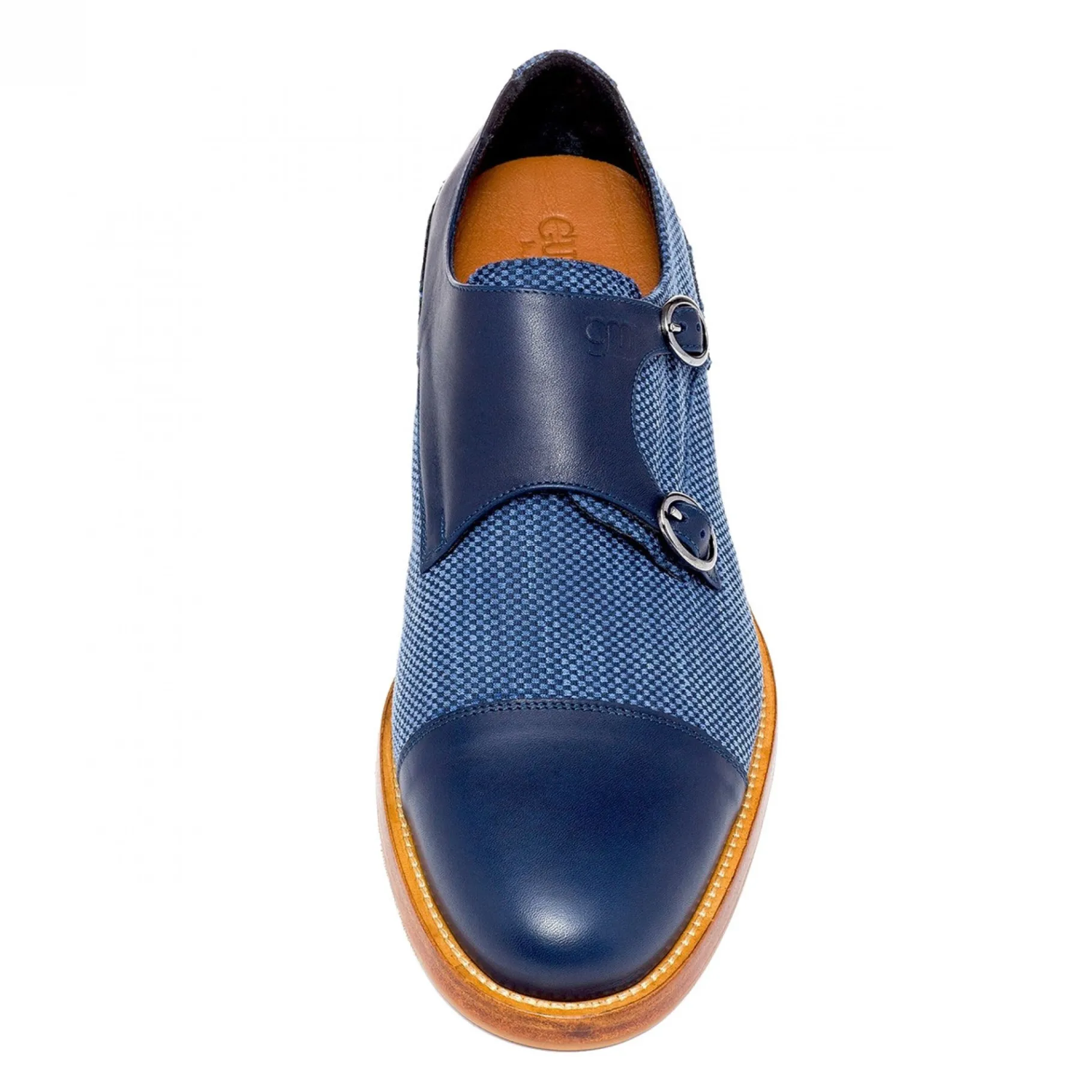 savile_row__classiche_sca_3.webp Uomo GUIDOMAGGI Fibbie>Savile Row - Classiche scarpe rialzo uomo in Mix Pelle/Tessuto da 6 a 8 cm più alto