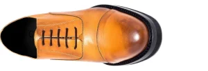 Uomo GUIDOMAGGI Stringate>Scotland - Classiche scarpe uomo con rialzo in Pelle/Tessuto Fino a 8 cm più alto