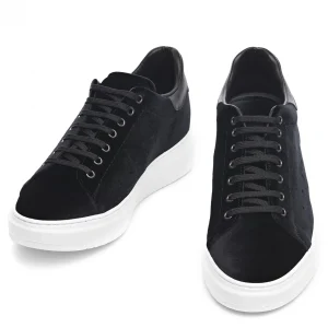 Uomo GUIDOMAGGI Sneakers>Seine - Sneakers uomo con rialzo interno in Mix Pelle/Tessuto Fino a 8 cm più alto