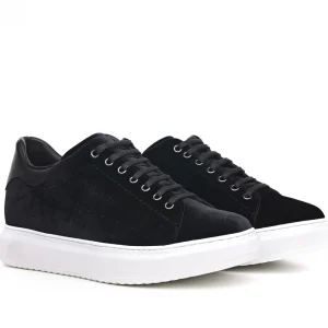 Uomo GUIDOMAGGI Sneakers>Seine - Sneakers uomo con rialzo interno in Mix Pelle/Tessuto Fino a 8 cm più alto