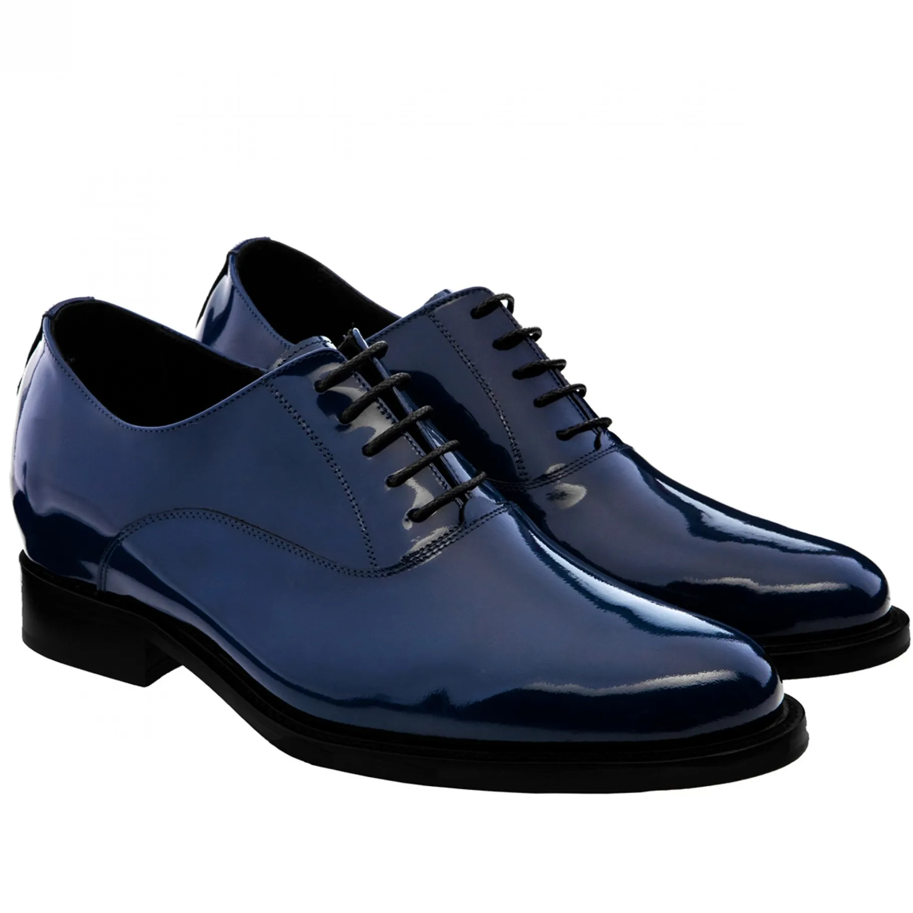 sicily__classiche_scarpe__4.webp Uomo GUIDOMAGGI Cerimonia | Stringate>Sicily - Classiche scarpe da uomo con tacco in Pelle Vernice Fino a 8 cm più alto