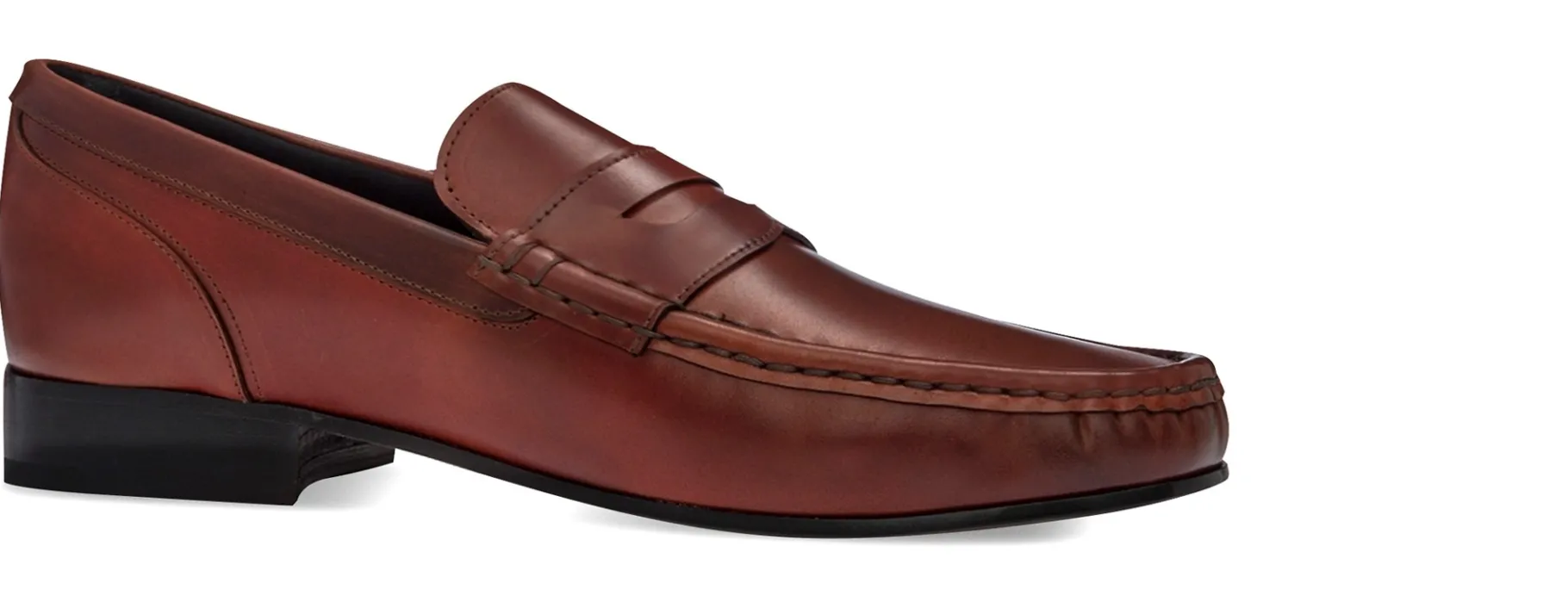 sparta_mocassino_con_rial_1.webp Uomo GUIDOMAGGI Shell Cordovan | Penny Loafers>Sparta -mocassino con rialzo in Pelle fino a 6 cm più alto