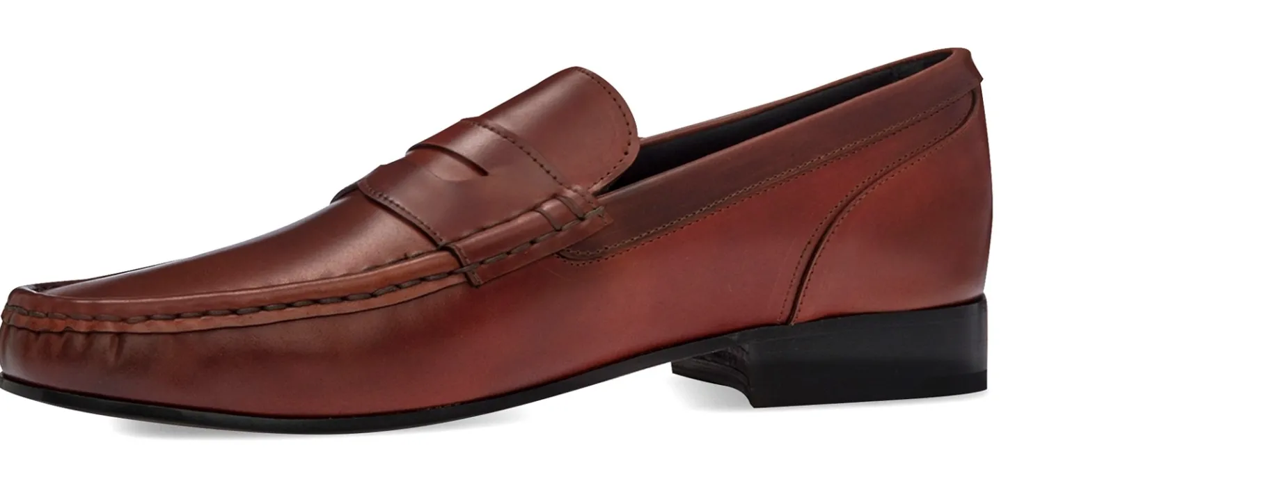 sparta_mocassino_con_rial_2.webp Uomo GUIDOMAGGI Shell Cordovan | Penny Loafers>Sparta -mocassino con rialzo in Pelle fino a 6 cm più alto