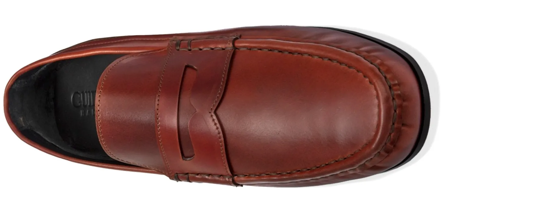 sparta_mocassino_con_rial_3.webp Uomo GUIDOMAGGI Shell Cordovan | Penny Loafers>Sparta -mocassino con rialzo in Pelle fino a 6 cm più alto
