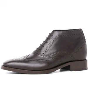 Uomo GUIDOMAGGI Polacchine>Spoleto - Stivali con rialzo in Pelle Pieno Fiore da 6 a 8 cm più alto