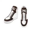 Uomo GUIDOMAGGI Scarpe In Pelle Esotica | Sneakers>Sri Lanka - sneakers rialzanti in Mix Pelle/Tessuto Da 6 a 10 cm più alto