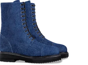 Uomo GUIDOMAGGI Stivali Da 12 A 15 Cm>Stockton - Stivali da uomo con rialzo in Tessuto Da 10 cm a 15 cm più alto