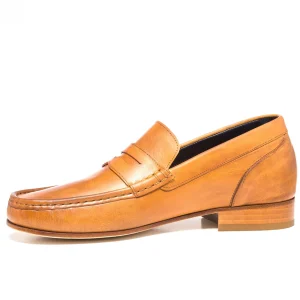 Uomo GUIDOMAGGI Penny Loafers>Stroget - Mocassini con rialzo interno in Pelle Pieno Fiore Fino a 8 cm più alto