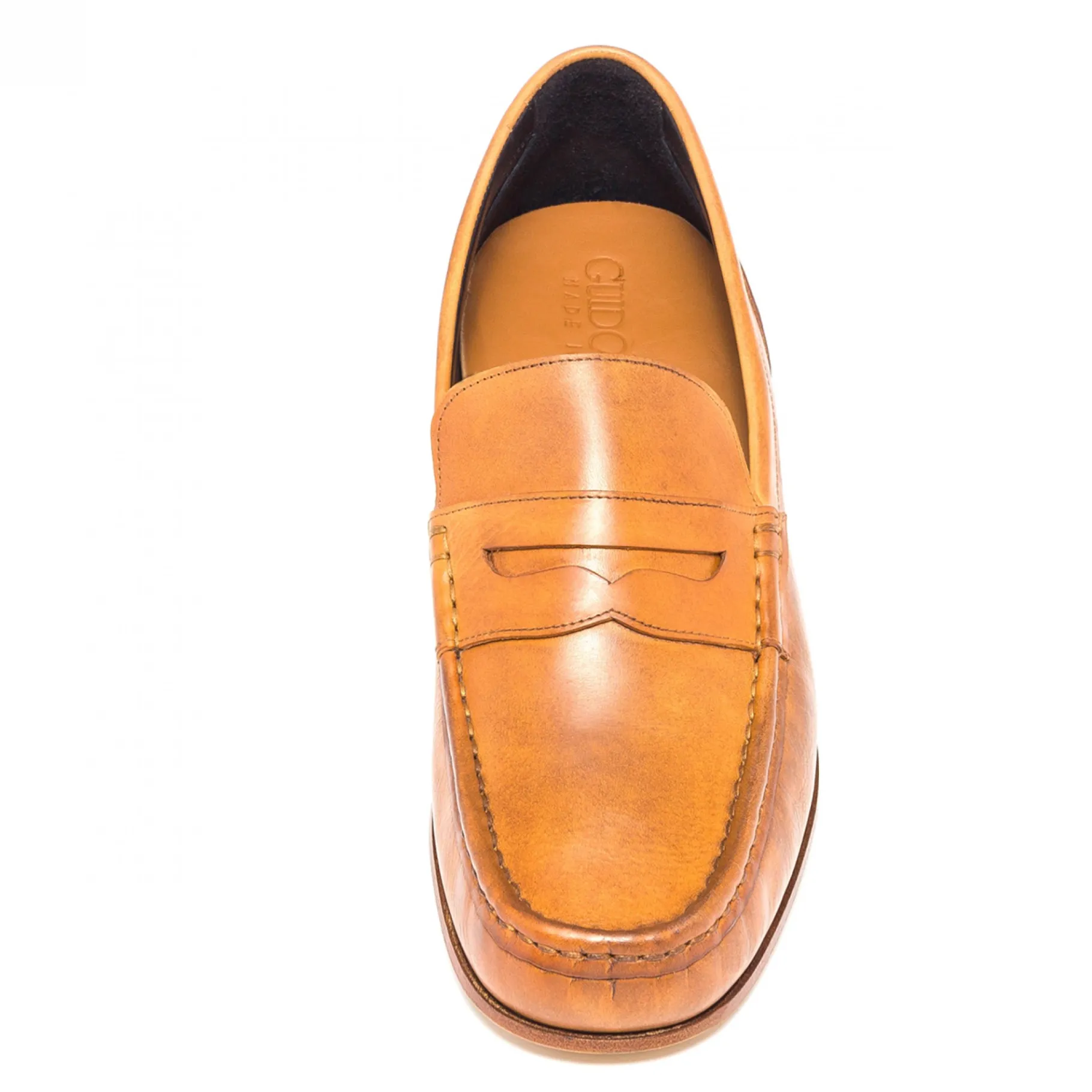 stroget__mocassini_con_ri_3.webp Uomo GUIDOMAGGI Penny Loafers>Stroget - Mocassini con rialzo interno in Pelle Pieno Fiore Fino a 8 cm più alto