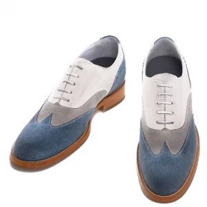 Uomo GUIDOMAGGI Stringate>Sulmona - Classiche  scarpe uomo con rialzo  in Tessuto da 6 a 8 cm più alto