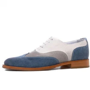 Uomo GUIDOMAGGI Stringate>Sulmona - Classiche  scarpe uomo con rialzo  in Tessuto da 6 a 8 cm più alto
