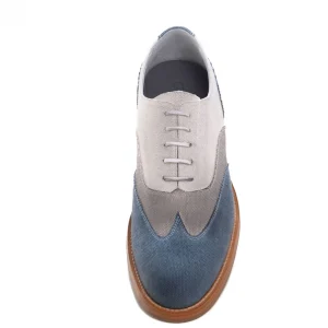 Uomo GUIDOMAGGI Stringate>Sulmona - Classiche  scarpe uomo con rialzo  in Tessuto da 6 a 8 cm più alto