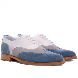 Uomo GUIDOMAGGI Stringate>Sulmona - Classiche  scarpe uomo con rialzo  in Tessuto da 6 a 8 cm più alto