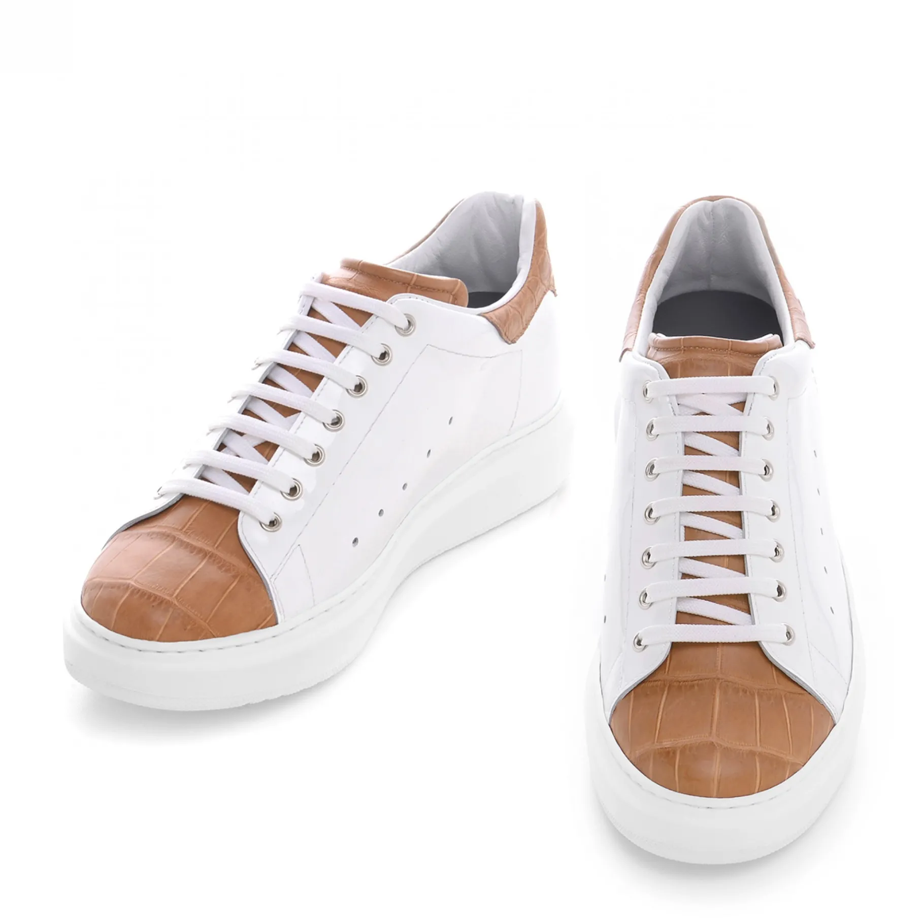 tahiti__sneakers_uomo_con_0.webp Uomo GUIDOMAGGI Scarpe In Pelle Esotica | Sneakers>Tahiti - Sneakers uomo con rialzo interno in Pelle Coccodrillo Esotico da 6 a 8 cm più alto