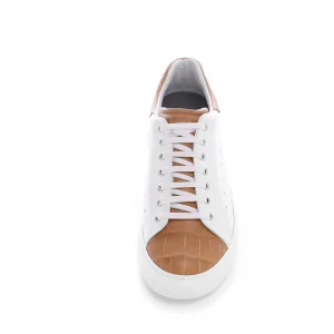 Uomo GUIDOMAGGI Scarpe In Pelle Esotica | Sneakers>Tahiti - Sneakers uomo con rialzo interno in Pelle Coccodrillo Esotico da 6 a 8 cm più alto