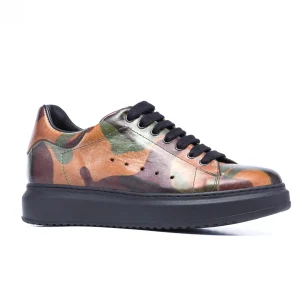 Uomo GUIDOMAGGI Sneakers>Takeshita Street - Sneakers con rialzo in Pelle Pieno Fiore da 6 a 8 cm più alto