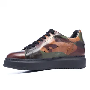 Uomo GUIDOMAGGI Sneakers>Takeshita Street - Sneakers con rialzo in Pelle Pieno Fiore da 6 a 8 cm più alto