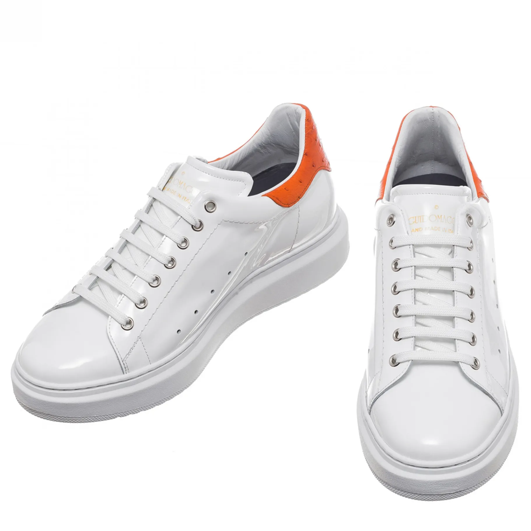 tampa__sneakers_esotiche__0.webp Uomo GUIDOMAGGI Scarpe In Pelle Esotica | Sneakers>Tampa - Sneakers Esotiche con rialzo in Pelle di Struzzo da 6 a 8 cm più alto