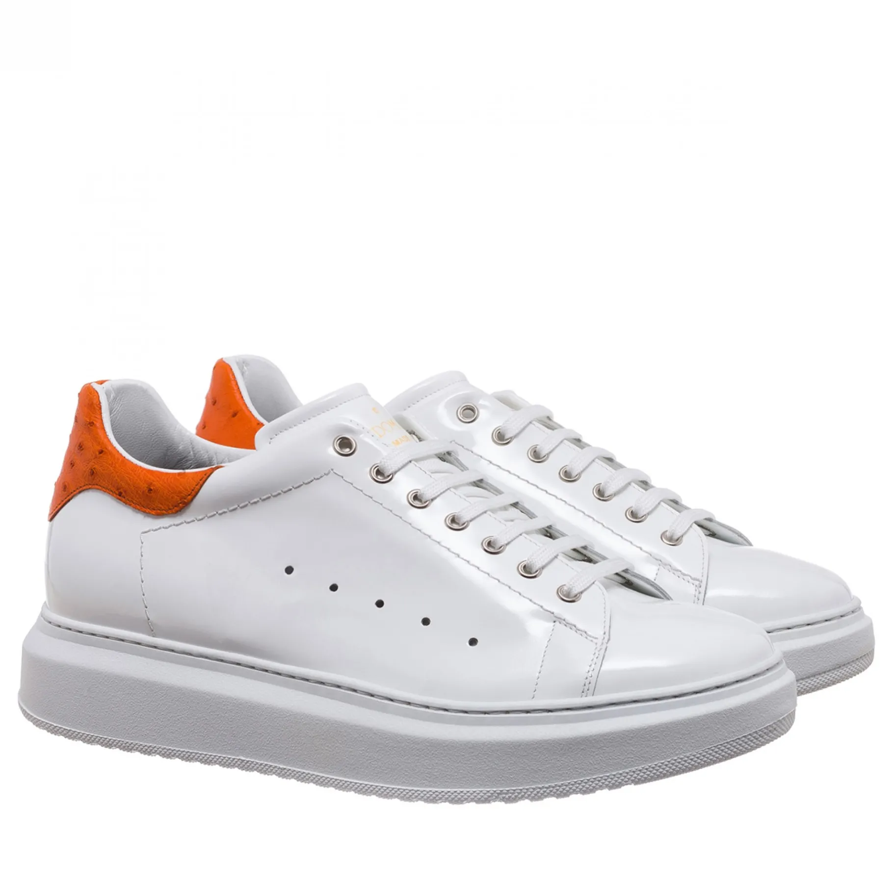 tampa__sneakers_esotiche__4.webp Uomo GUIDOMAGGI Scarpe In Pelle Esotica | Sneakers>Tampa - Sneakers Esotiche con rialzo in Pelle di Struzzo da 6 a 8 cm più alto