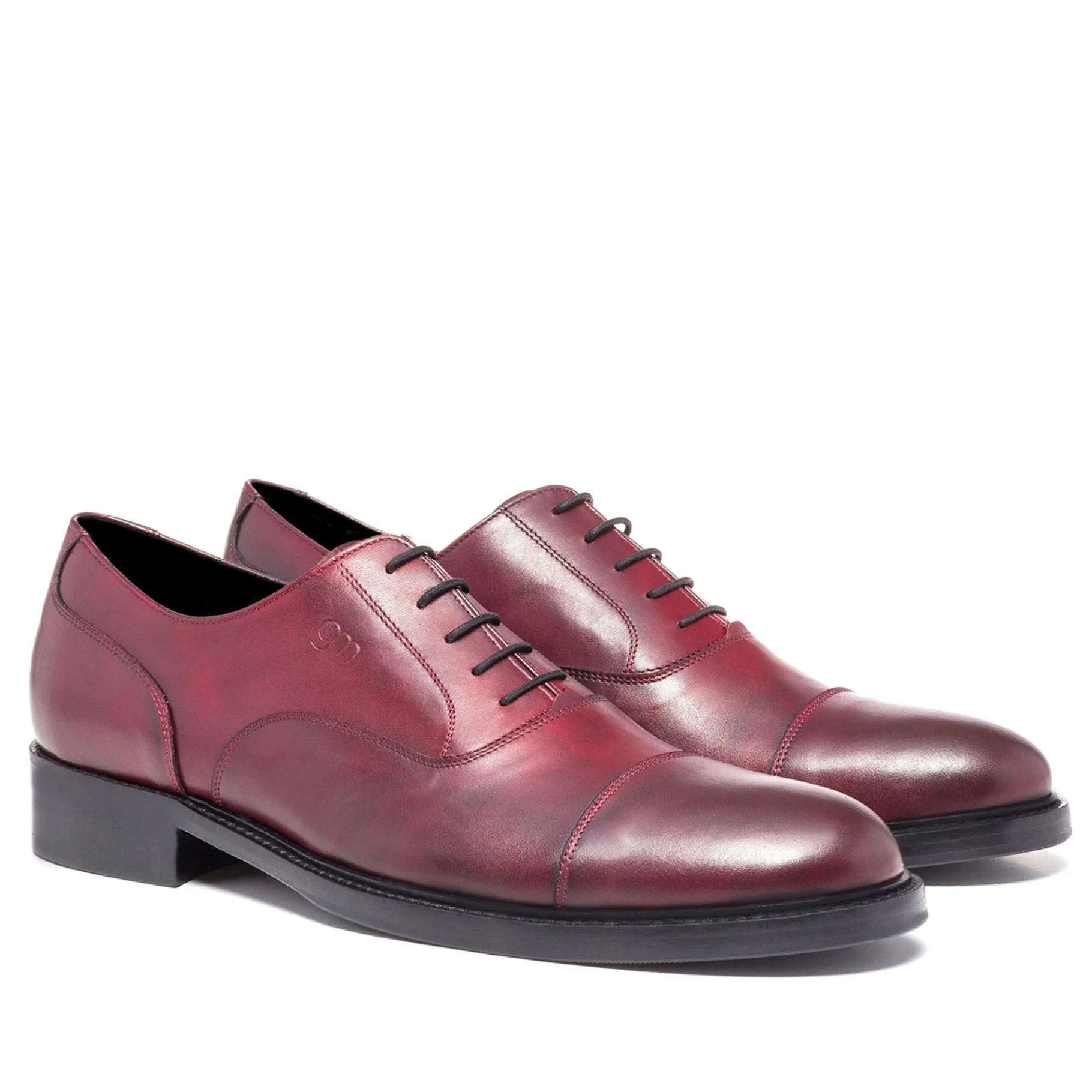 toledo__classiche_scarpe__4.webp Uomo GUIDOMAGGI Stringate>Toledo - Classiche scarpe uomo con rialzo in Pelle Pieno Fiore Fino a 8 cm più alto