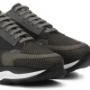 Uomo GUIDOMAGGI Sneakers>Toorak - Sneakers rialzante da uomo in Mix Pelle/Tessuto fino a 11 cm più alto