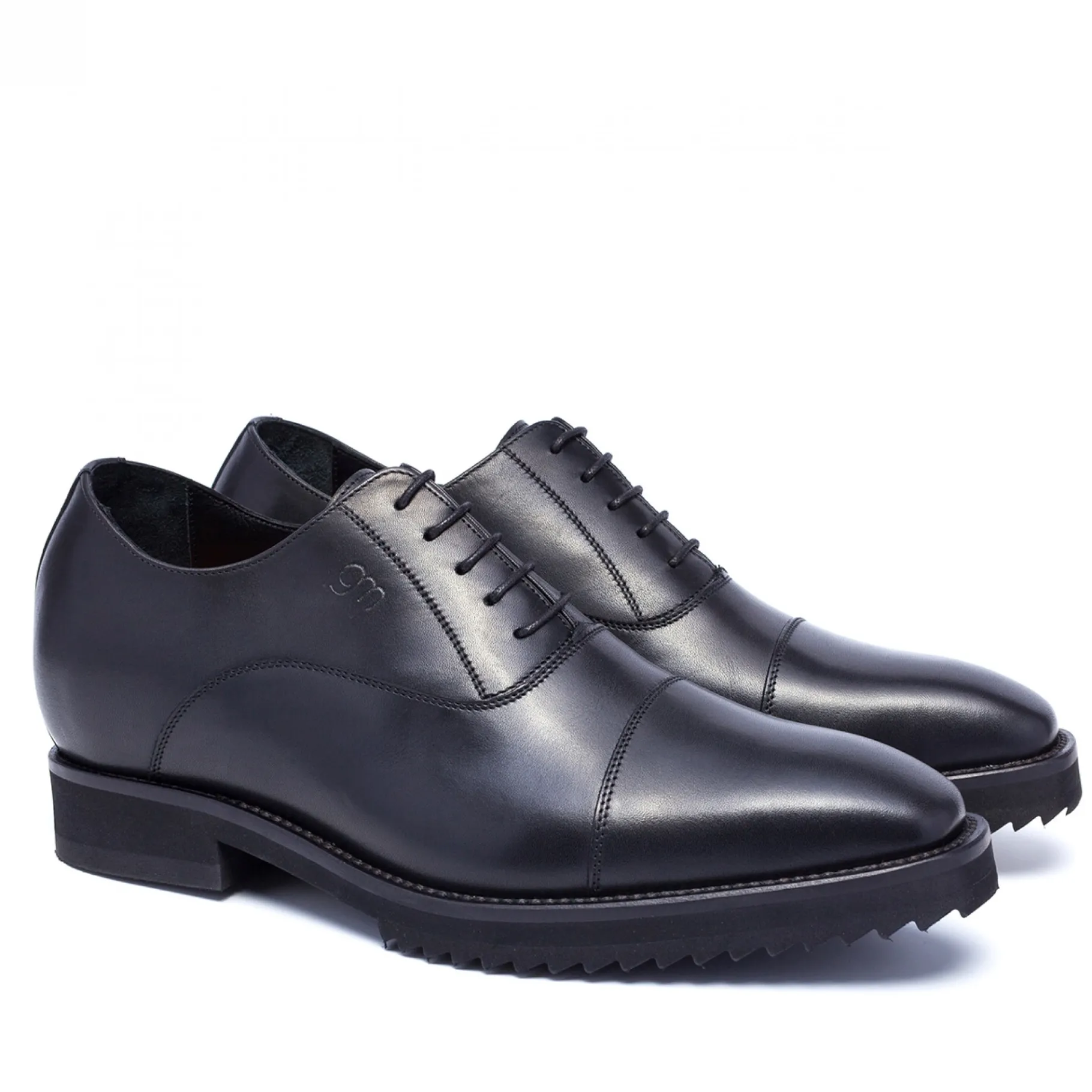 torino__classiche_scarpe__4.webp Uomo GUIDOMAGGI Stringate>Torino - Classiche scarpe uomo con rialzo in Pelle Pieno Fiore Fino a 8 cm più alto