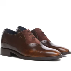Uomo GUIDOMAGGI Stringate>Trento - Classiche scarpe uomo con rialzo in Mix Pelle da 6 a 8 cm più alto