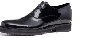 Uomo GUIDOMAGGI Cerimonia | Stringate>Trocadèro - Classiche scarpe uomo con rialzo in Pelle Vernice Fino a 8 cm più alto