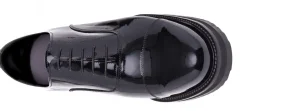 Uomo GUIDOMAGGI Cerimonia | Stringate>Trocadèro - Classiche scarpe uomo con rialzo in Pelle Vernice Fino a 8 cm più alto