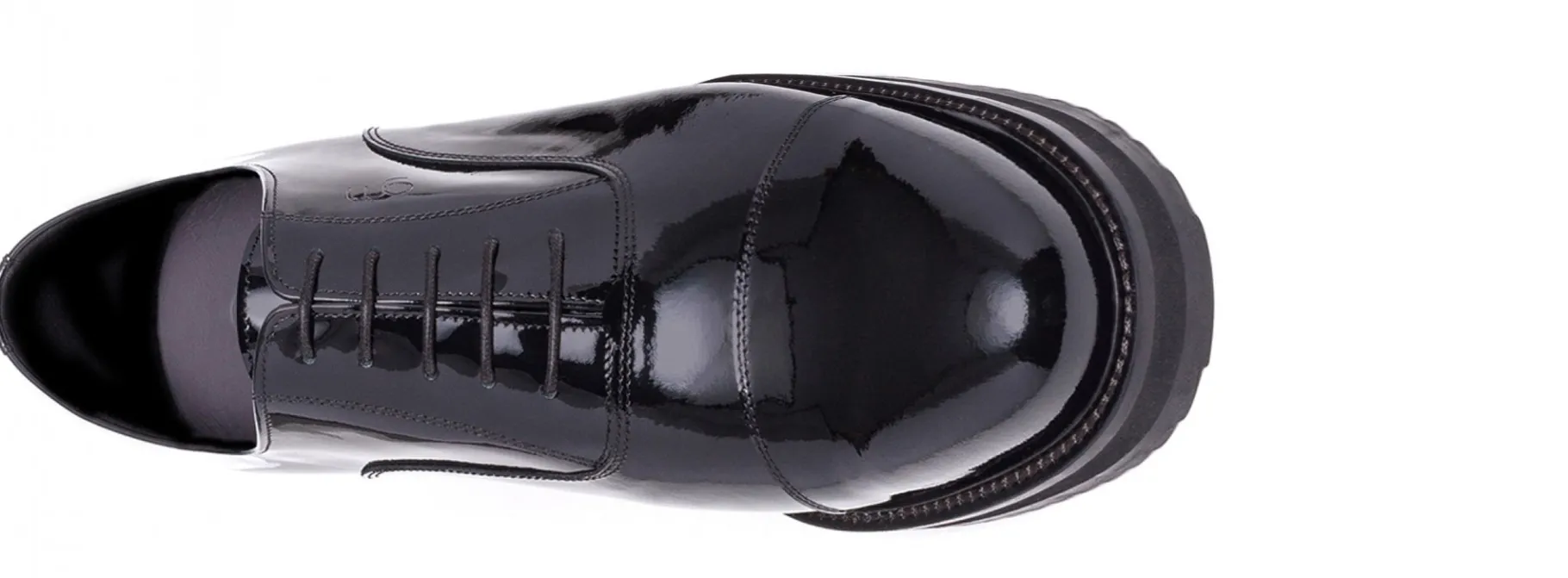 trocadro__classiche_scarp_3.webp Uomo GUIDOMAGGI Cerimonia | Stringate>Trocadèro - Classiche scarpe uomo con rialzo in Pelle Vernice Fino a 8 cm più alto
