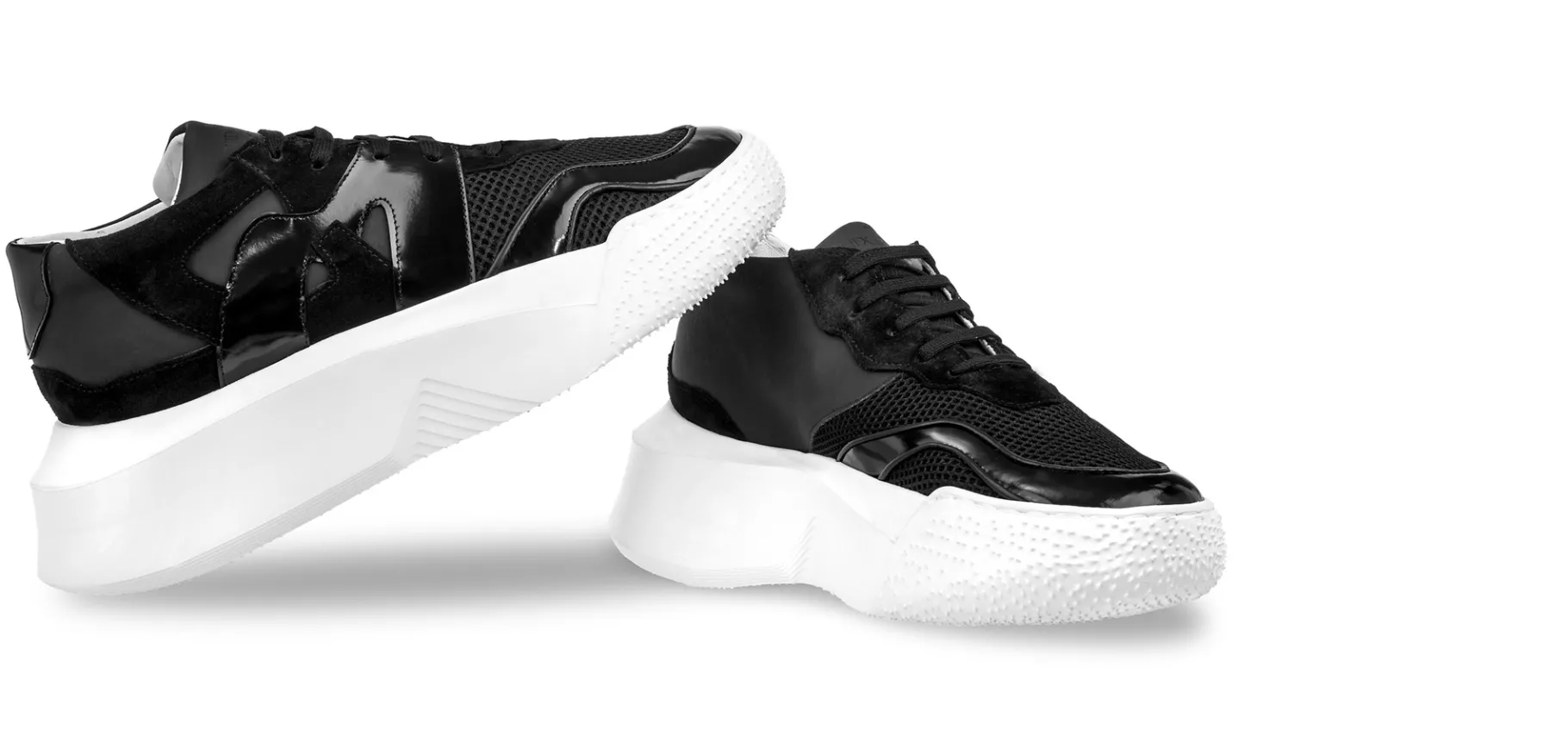 tyga__chunky_sneakers_in__5.webp Uomo GUIDOMAGGI Sneakers>Tyga - chunky sneakers in Mix Pelle/Tessuto Da 6 a 10 cm più alto