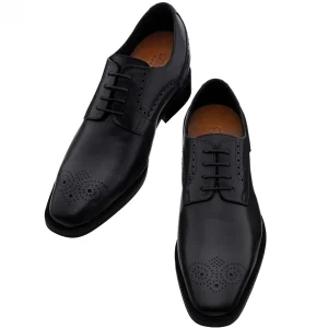 Uomo GUIDOMAGGI Stringate>United Kingdom - Classiche scarpe da uomo con tacco in Pelle Pieno Fiore fino a 8 cm più alto