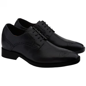 Uomo GUIDOMAGGI Stringate>United Kingdom - Classiche scarpe da uomo con tacco in Pelle Pieno Fiore fino a 8 cm più alto