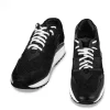 Uomo GUIDOMAGGI Sneakers>Varenne Black -  sneakers rialzanti in Mix Pelle/Tessuto Da 6 a 10 cm più alto